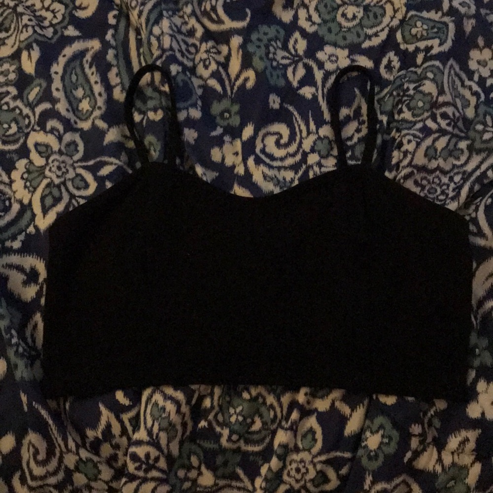 F21 Black Crop Top